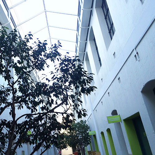 Corridor at UCT GSB, Breakwater Lodge